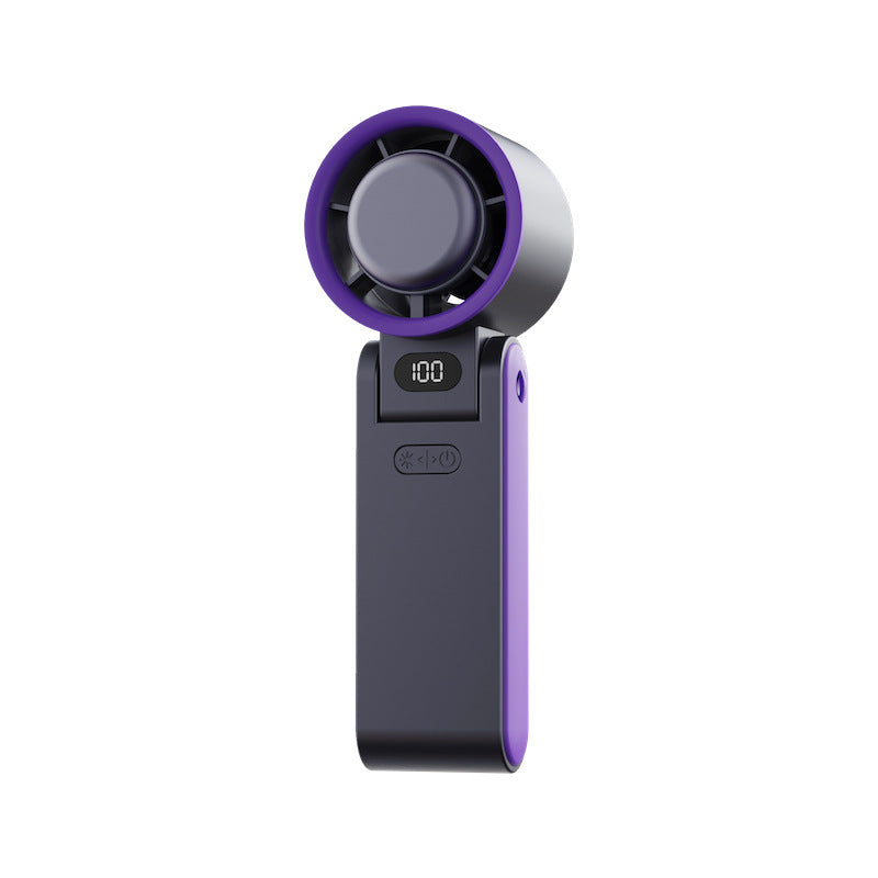 Handheld Turbine High-speed Fan Digital Display Portable Outdoor Halter Fan