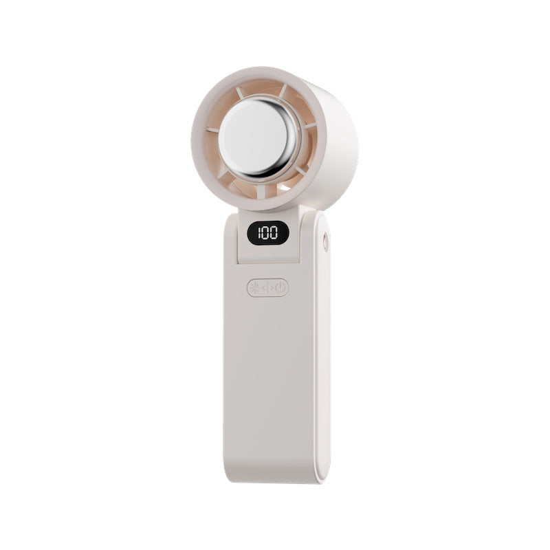 Handheld Turbine High-speed Fan Digital Display Portable Outdoor Halter Fan